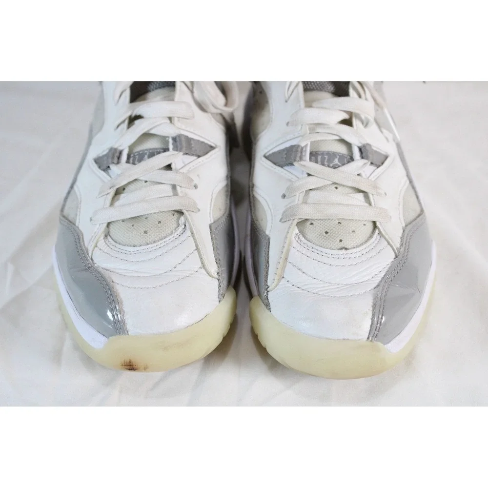 Jordan Jumpman Two Trey Mens 7 White Grey Basketball Shoes DR9631-002